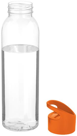 Vattenflaska Sky 650ml transparent med tryck Orange