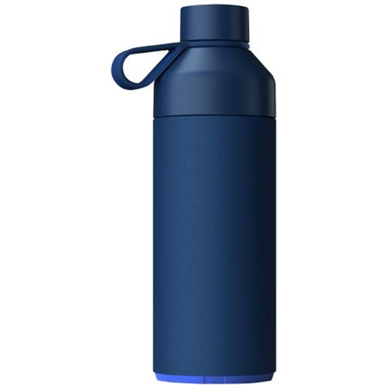 Termosflaska Big Ocean Bottle 1L med tryck Havsblå