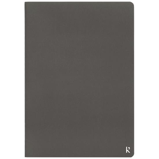Anteckningsbok Karst® A5 av stenpapper, 2-pack med tryck Grå