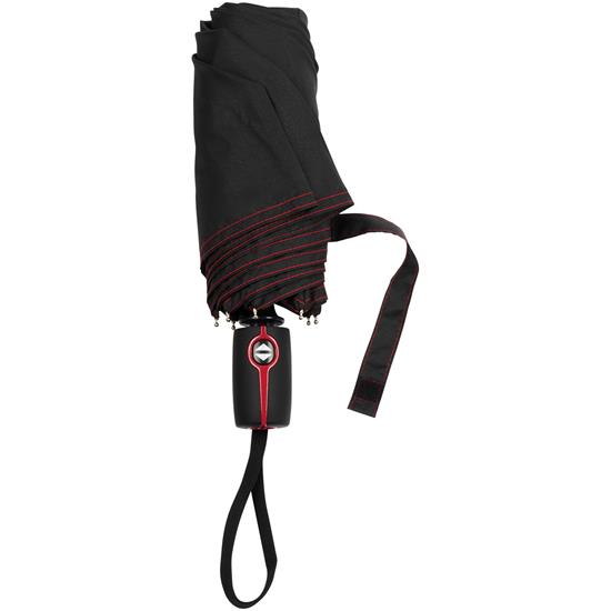 Paraply Stark-mini 21" med tryck Röd