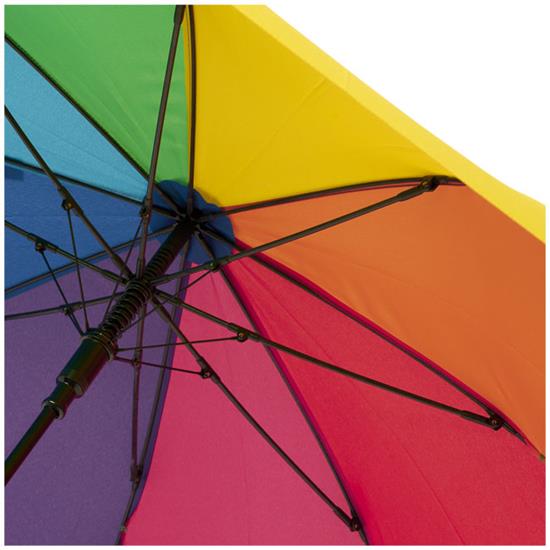 Stormparaply Sarah 23" regnbågsfärgad med tryck Röd/Grön