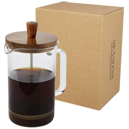 Kaffepress Ivorie 600ml med tryck Frostad transparant