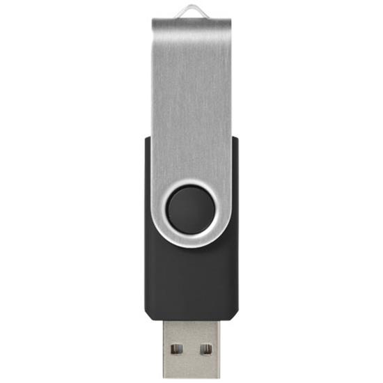 USB-minne Rotate Basic 32GB med tryck Svart