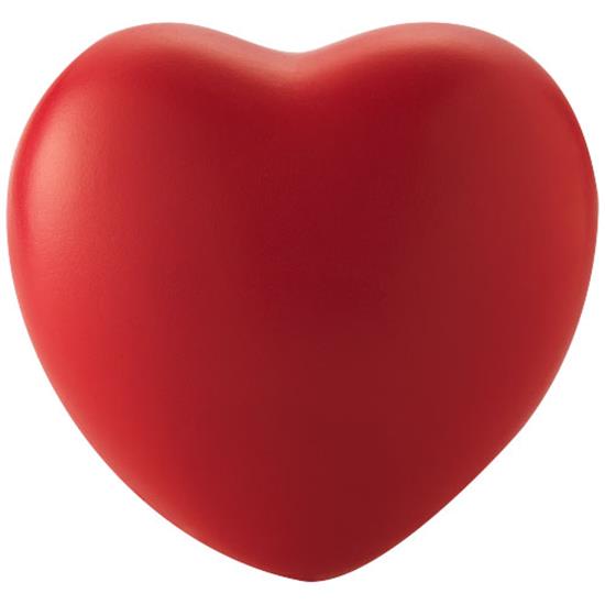 Stressboll Heart med tryck Röd