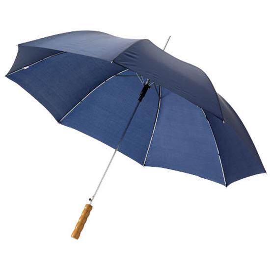 Paraply Lisa 23" med tryck Marinblå