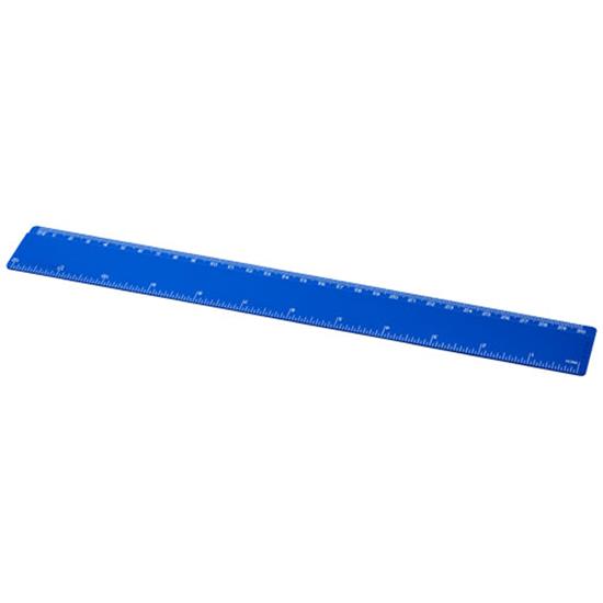 Linjal Refari 30cm av återvunnen plast med tryck Blå