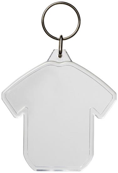 Nyckelring Combo t-shirtformad  med tryck Vit