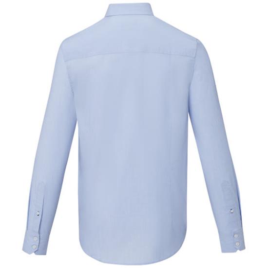 Skjorta Cuprite GOTS ekologisk med tryck Ljusblå