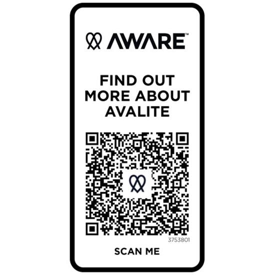 T-shirt Avalite Aware™ Unisex med tryck Vit
