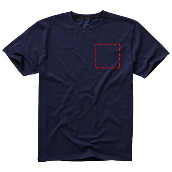 T-shirt Nanaimo med tryck Marinblå