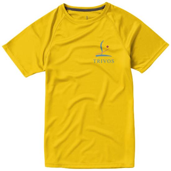 Funktions T-shirt Niagara Dam med tryck Gul