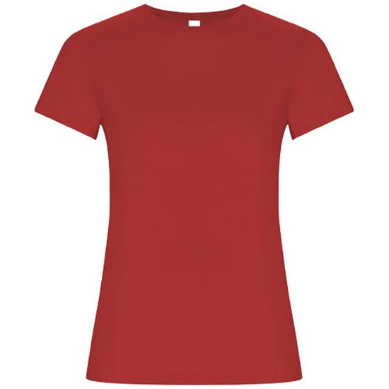 T-shirt Roly Golden Dam med tryck Röd