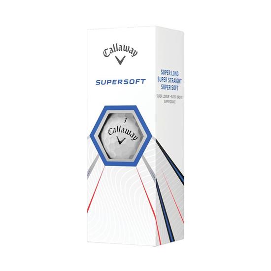Golfboll Callaway Super Soft med tryck Vit