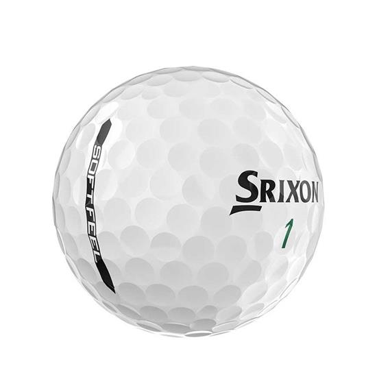 Golfboll Srixon Soft Feel med tryck Vit