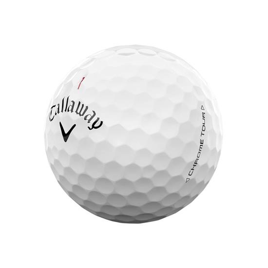 Golfboll Callaway Chrome Tour med tryck Vit