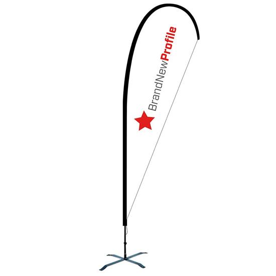 Beachflagga DROPPEN Lagre 485cm med tryck Egen design