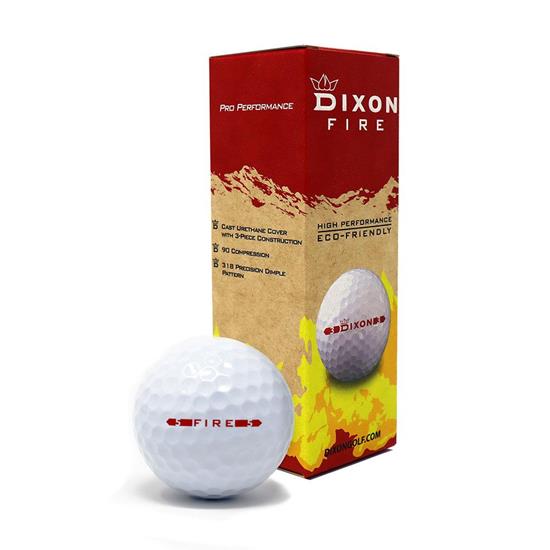 Golfboll Dixon Fire med tryck röd