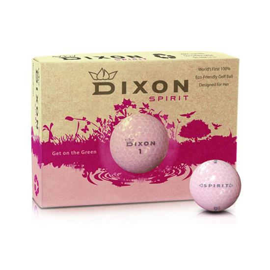 Golfboll Dixon Spirit med tryck Rosa