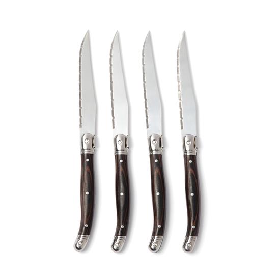 Köttknivar VINGA Gigaro 4st med tryck Silver