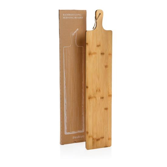 Serveringsbräda Ukiyo XL i bambu med tryck Brun