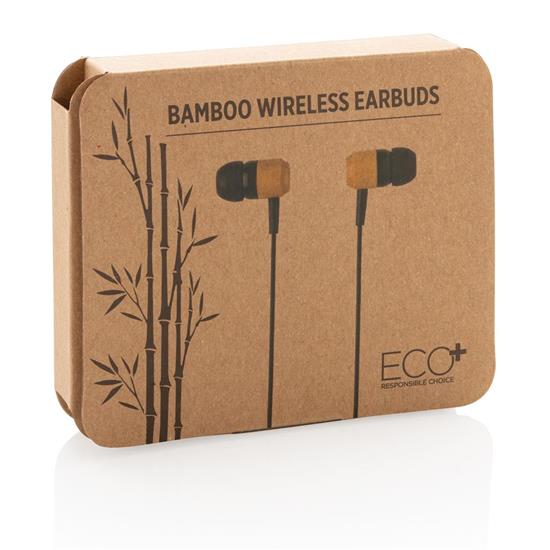 Öronsnäckor Bambu med tryck Brun