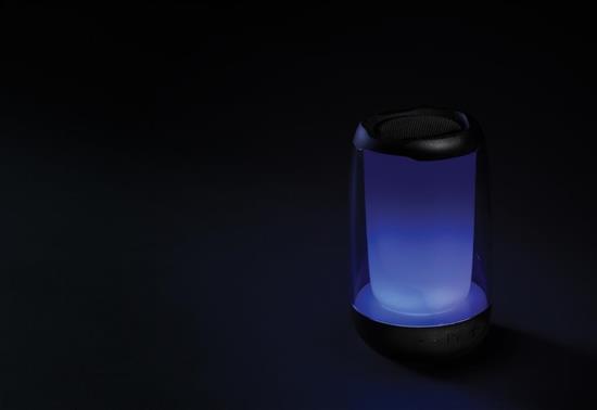 Högtalare Lightboom 5W i återvunnet plast med tryck Svart