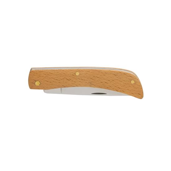 Fickkniv i FSC® trä med tryck Brun