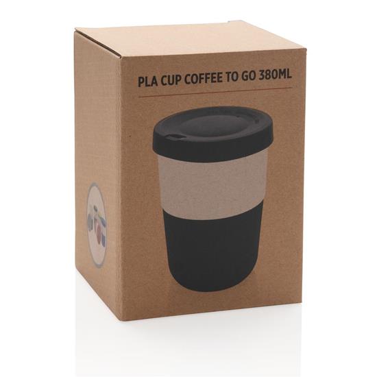 Take-Away Coffee-to-go 380ml med tryck Svart