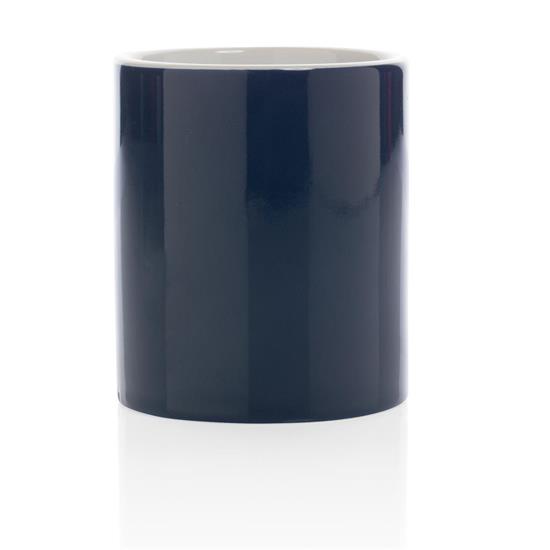 Keramikmugg Klassisk 350ml med tryck Marinblå