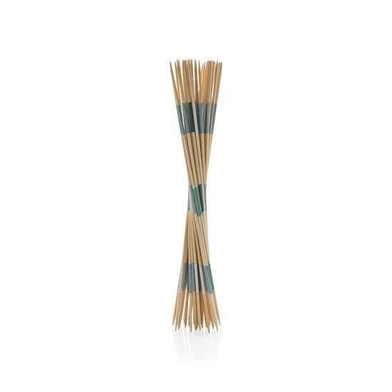 Jumbo plockepinn/mikado i bambu med tryck Brun