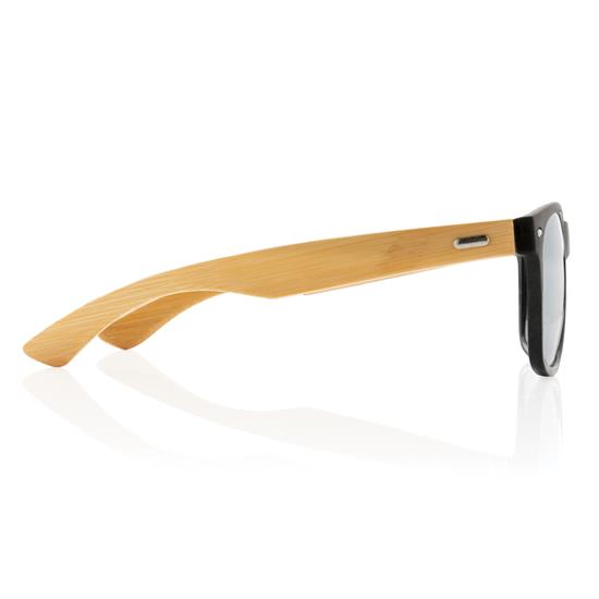 Solglasögon rPET & FSC® Bambu med tryck Svart