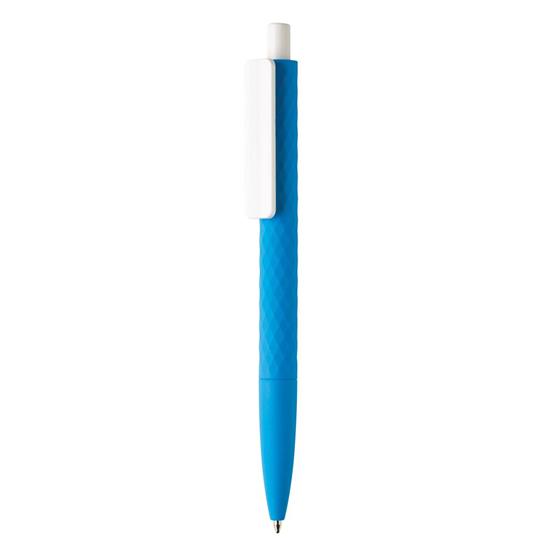 Penna X3 Arvid Kontrast, soft touch med tryck Blå