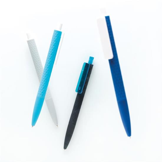Penna X3 Arvid Kontrast, soft touch med tryck Blå