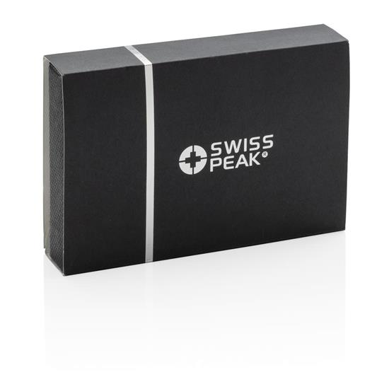 Korthållare Swiss Peak RFID med tryck Svart