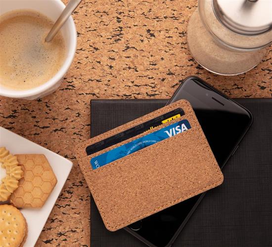 Plånbok Kork RFID med tryck Brun