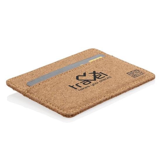 Plånbok Kork RFID med tryck Brun