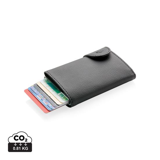 Plånbok C-secure RFID med tryck Svart