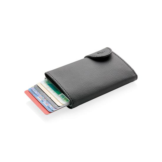 Plånbok C-secure RFID med tryck Svart