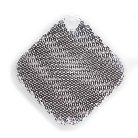 Reflexbricka Fyrkant med tryck Glasklar