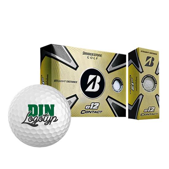 Golfboll Bridgestone E12 Contact med tryck Vit