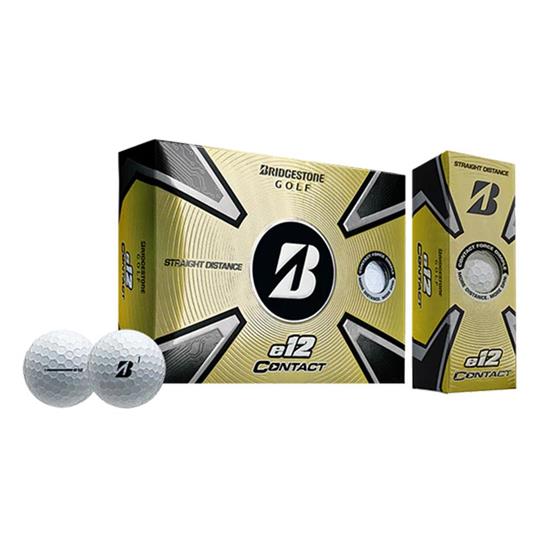 Golfboll Bridgestone E12 Contact med tryck Vit
