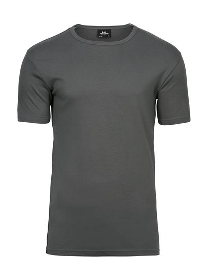 T-shirt TeeJays Interlock med tryck Powder Grå