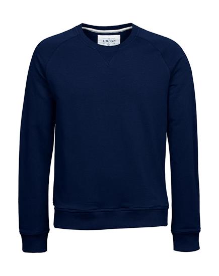Sweatshirt TeeJays Urban med tryck Marinblå