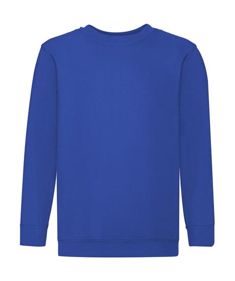 Sweatshirt Classic Set In Barn med tryck Royal